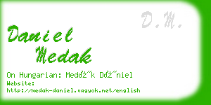 daniel medak business card